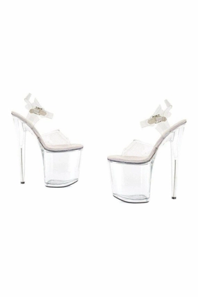 850-BROOK Platform Sandal | Clear Vinyl