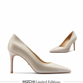 *Kayte - Beige Leather Classic Pump