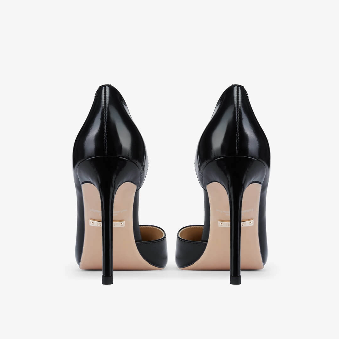 *LALITA BLACK  - d'orsay cut heel