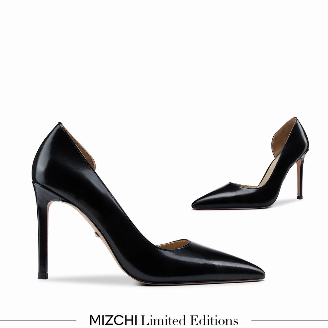 *LALITA BLACK  - d'orsay cut heel