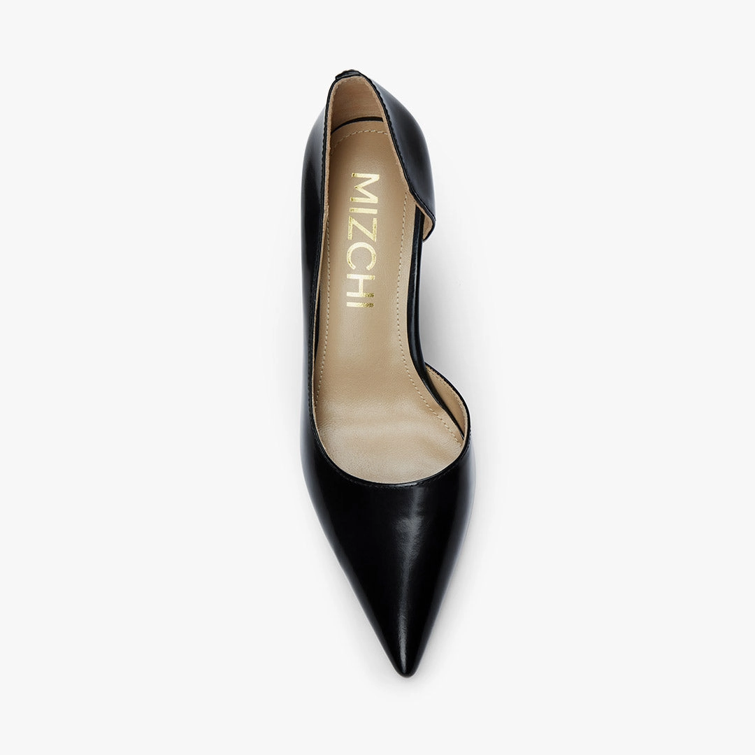 *LALITA BLACK  - d'orsay cut heel