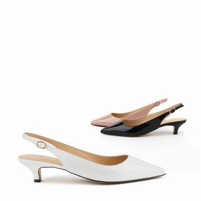 *UK size 2 - JAYD - black patent, 4cm heels
