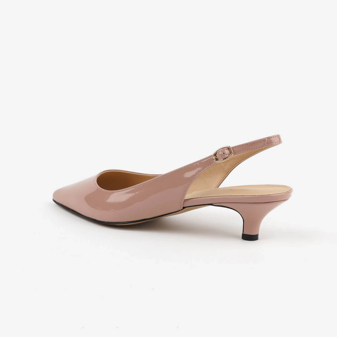 *UK size 2 - JAYD - black patent, 4cm heels