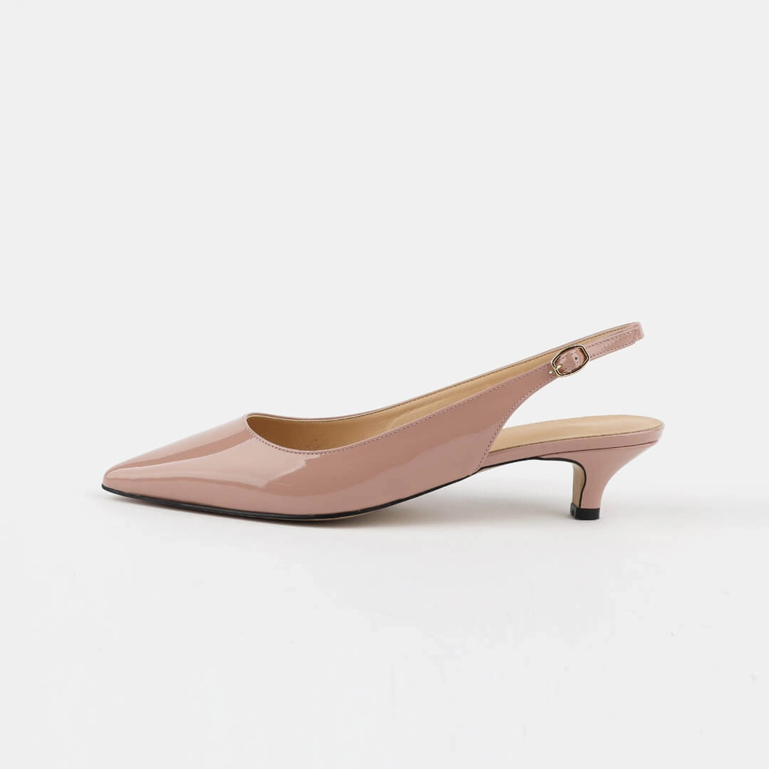 *UK size 2 - JAYD - black patent, 4cm heels