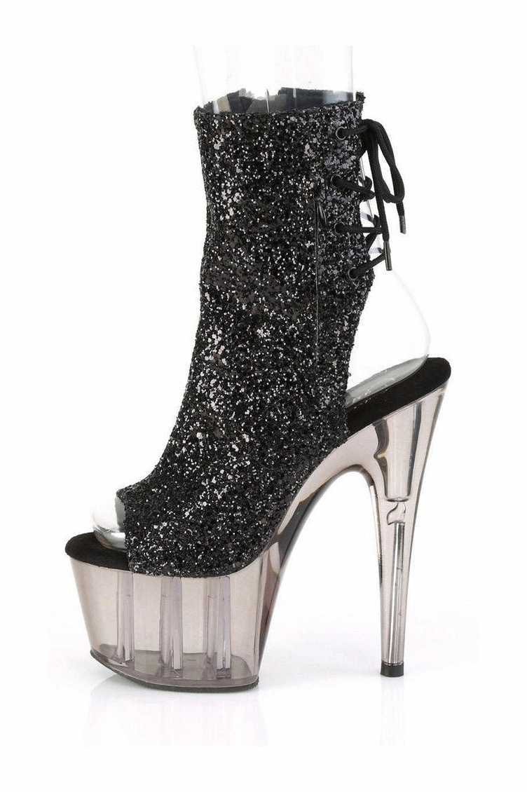 ADORE-1018GT Exotic Boot | Black Glitter