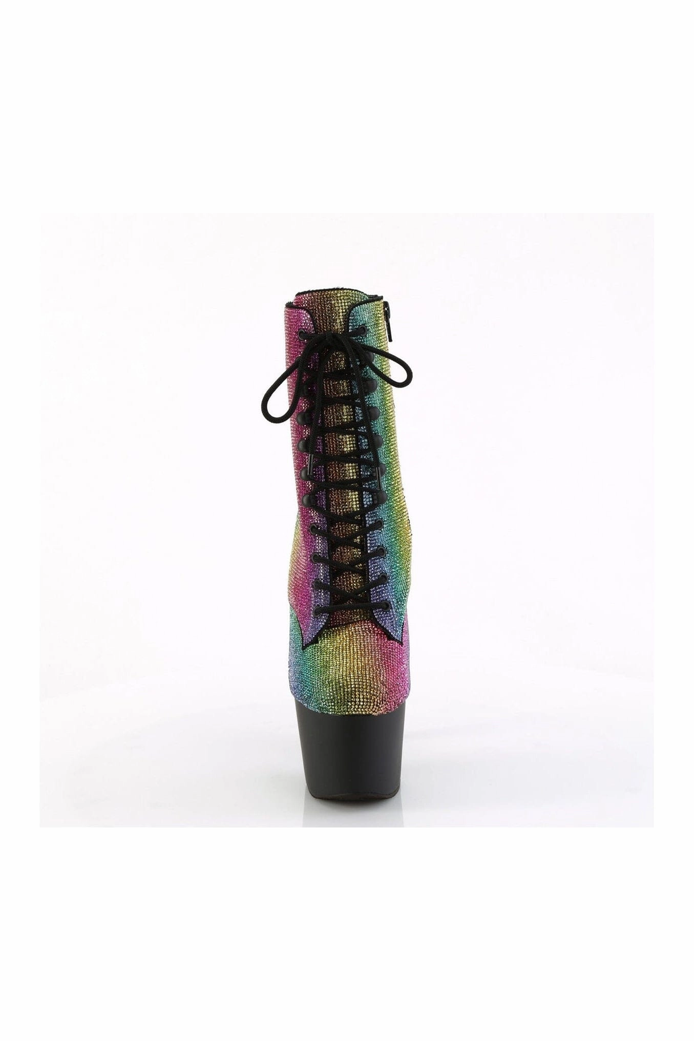 ADORE-1020RS Rainbow Faux Suede Ankle Boot