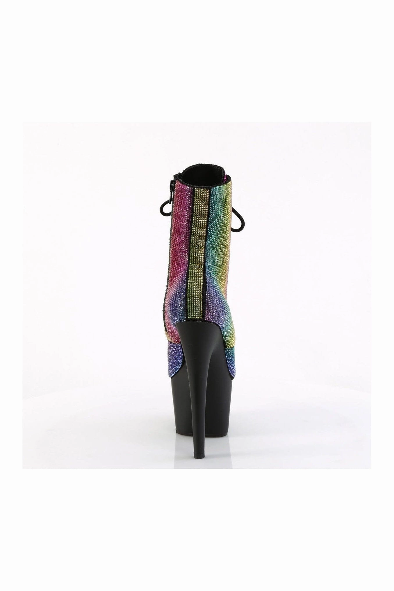 ADORE-1020RS Rainbow Faux Suede Ankle Boot