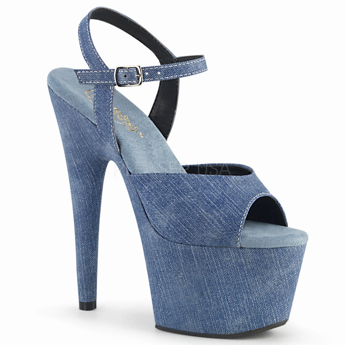 ADORE-709WR  Denim Faux Leather/Denim Faux Leather