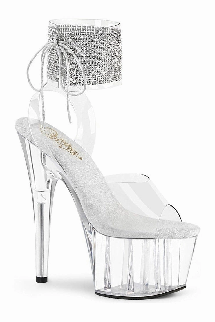 ADORE-791-2RS Exotic Sandal | Clear Vinyl