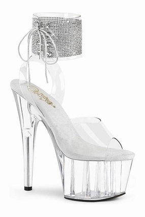 ADORE-791-2RS Exotic Sandal | Clear Vinyl