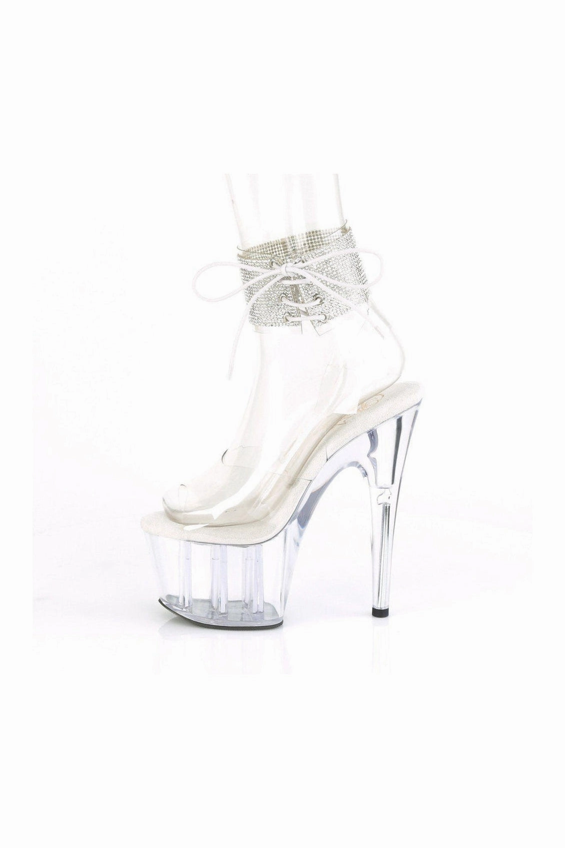ADORE-791-2RS Exotic Sandal | Clear Vinyl
