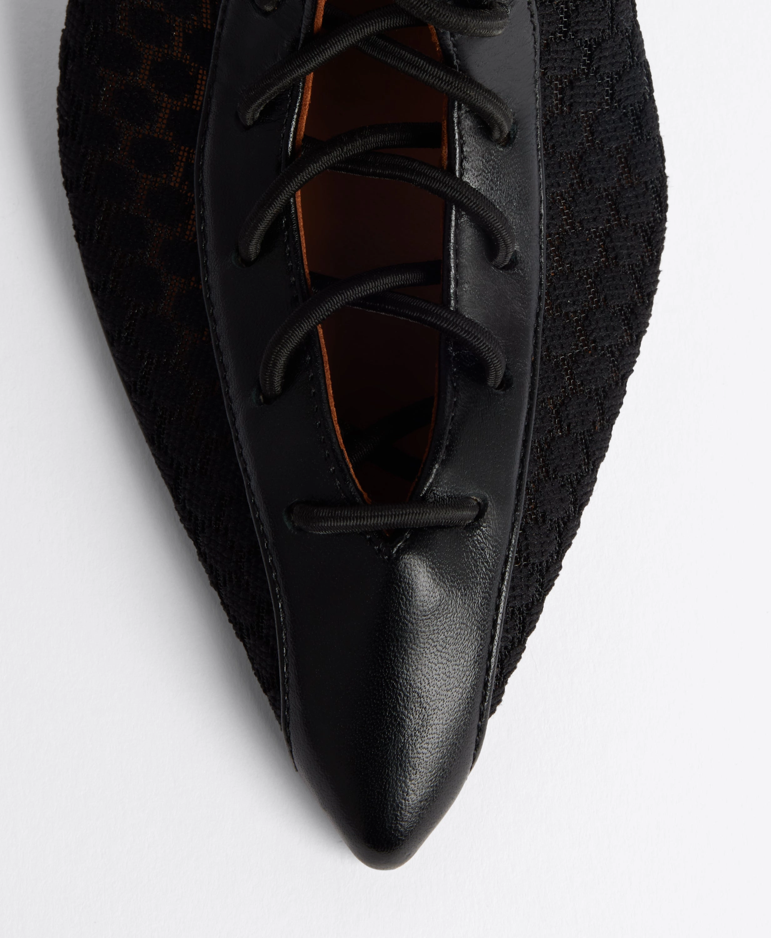 Alessandra 85 Black Lace Slingbacks