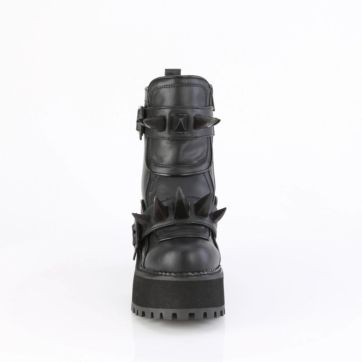 ASSAULT-72  Black Vegan Leather