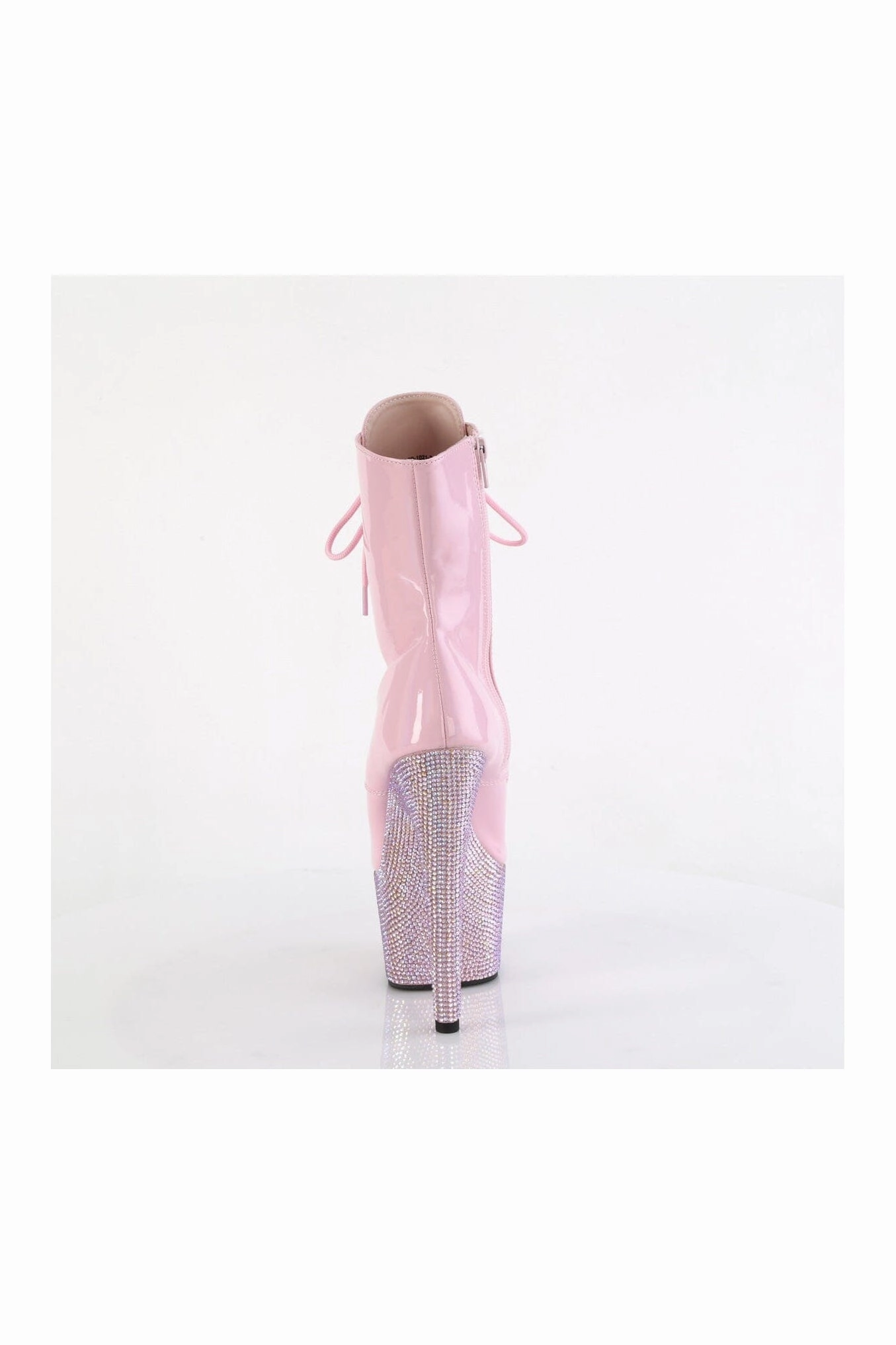 BEJEWELED-1021-7 Pink Patent Ankle Boot