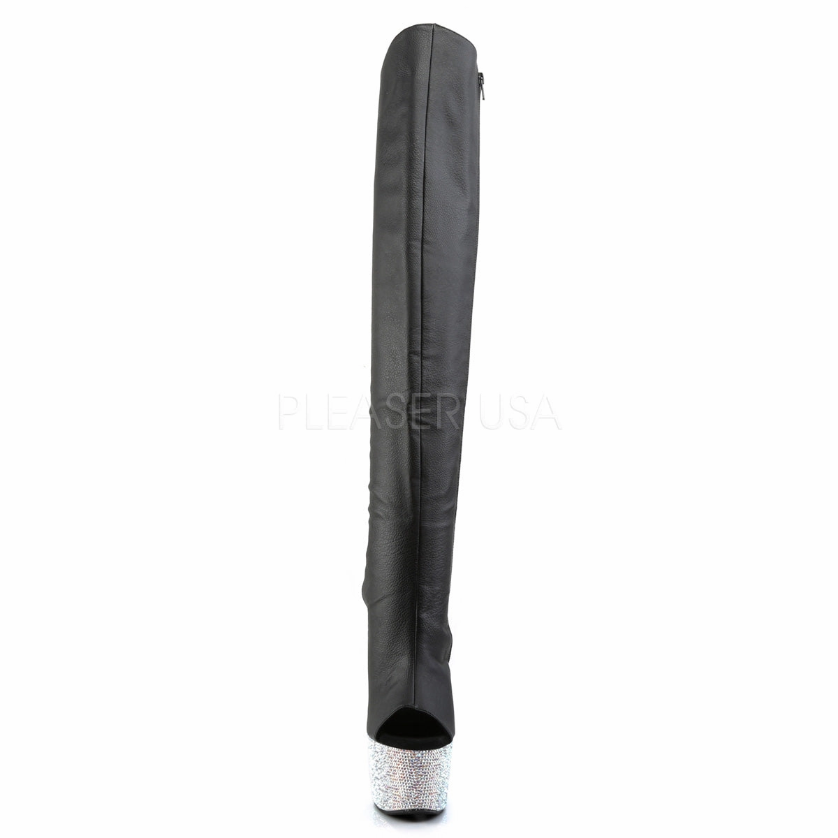 BEJEWELED-3019DM-7  Black Faux Leather/Silver Multi RS
