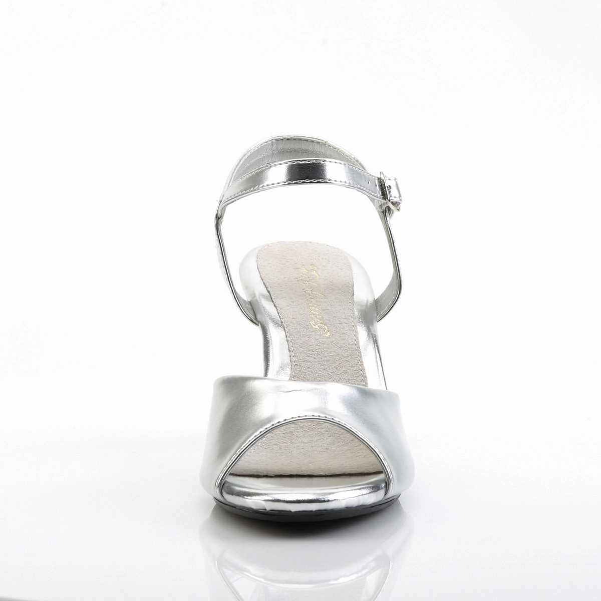 BELLE-309  Silver Metallic Pu/Clear