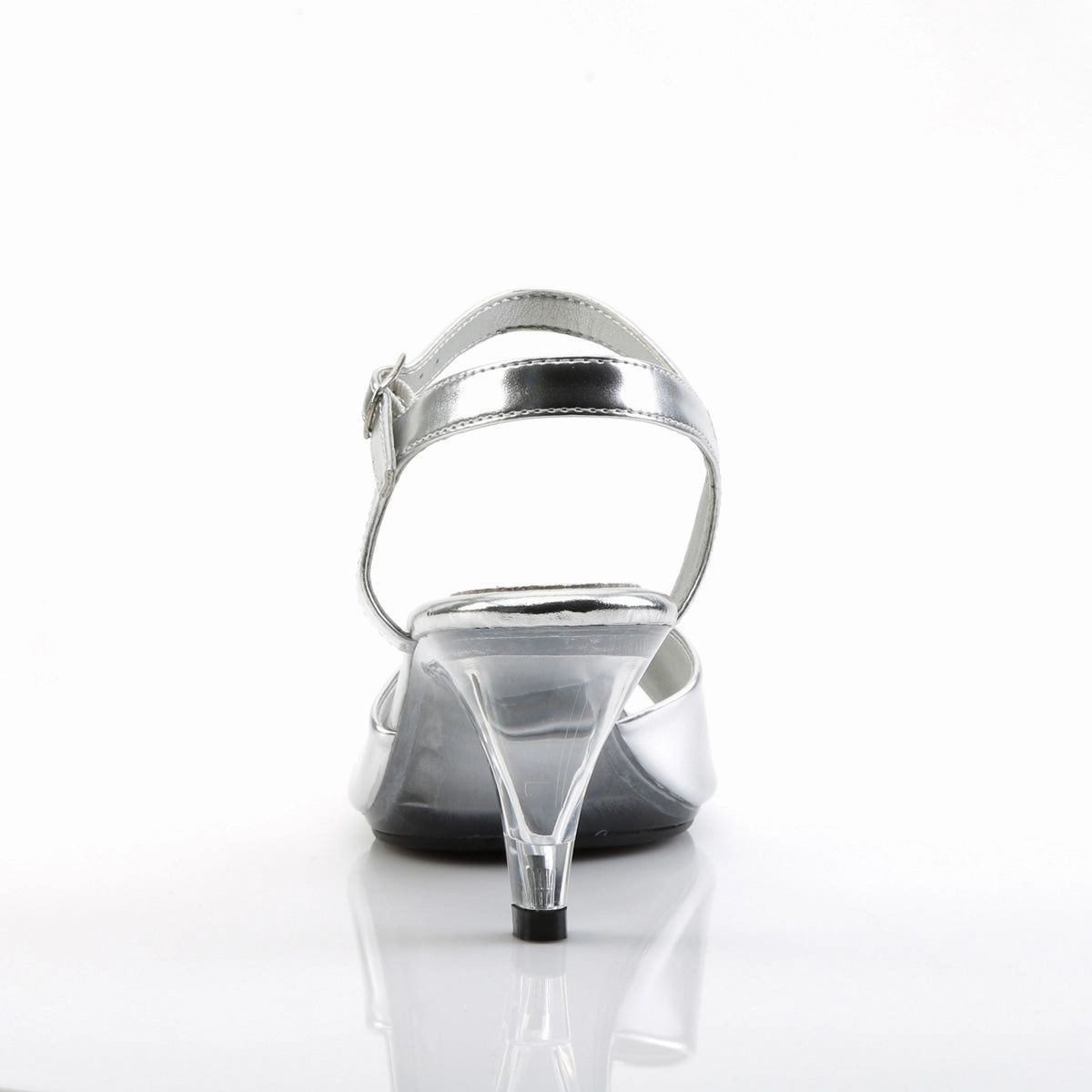 BELLE-309  Silver Metallic Pu/Clear