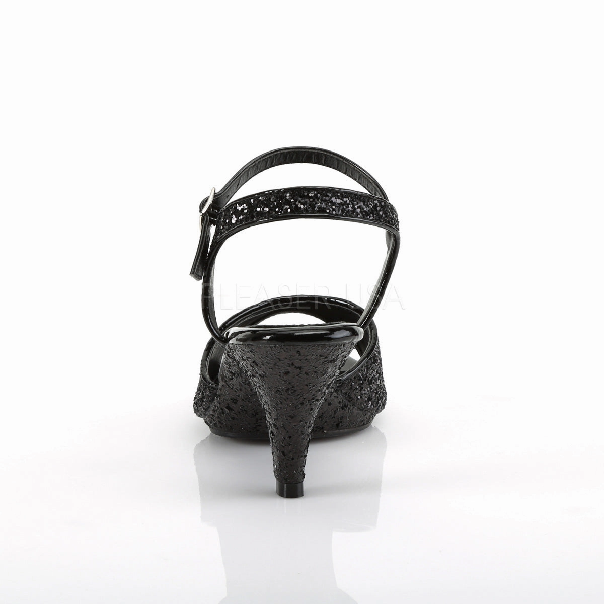 BELLE-309G  Black Glitter/Black Glitter
