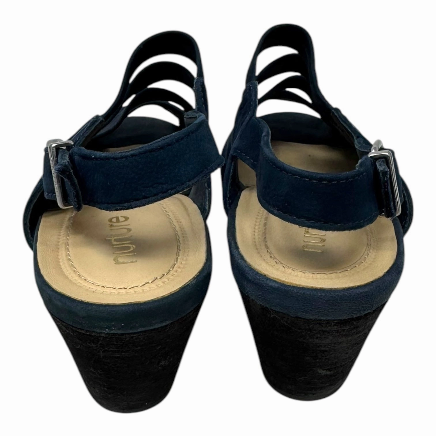 Bethel Sling Back Shoes Heels Block By Nurture In Navy, Size: 8.5