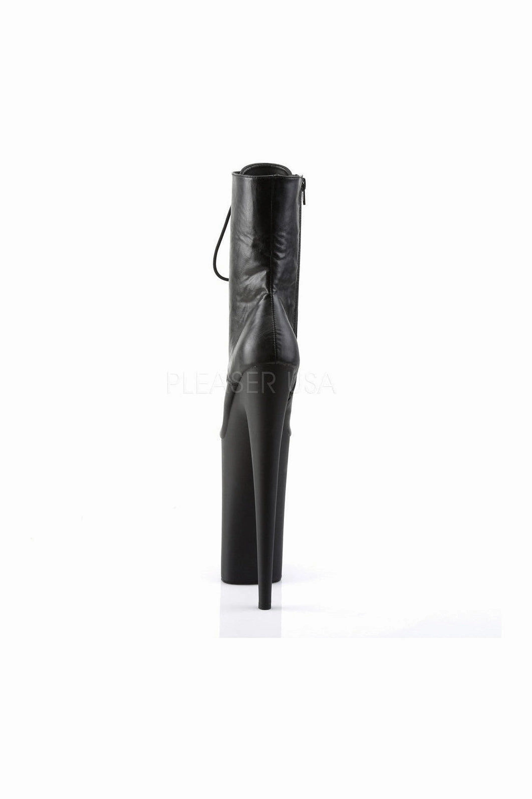BEYOND-1020 Platform Boot  | Black Faux Leather