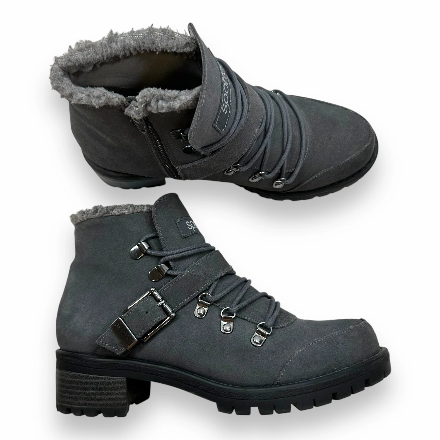 Boots Ankle Flats By Sporto In Grey, Size: 8
