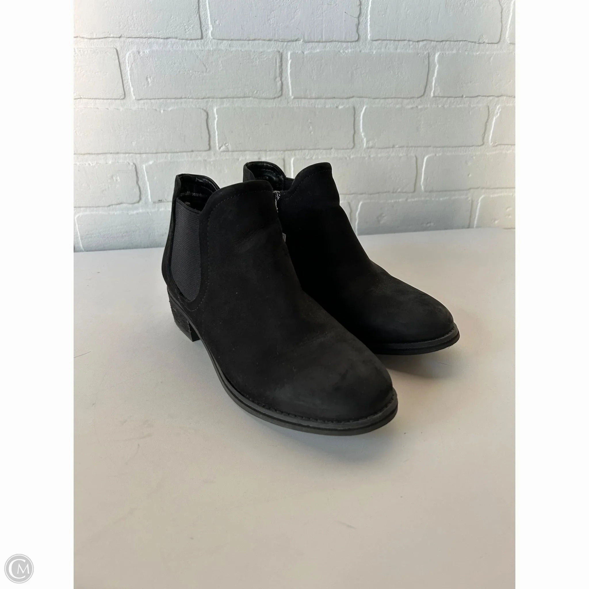 Boots Ankle Heels By Blondo In Black, Size: 7.5