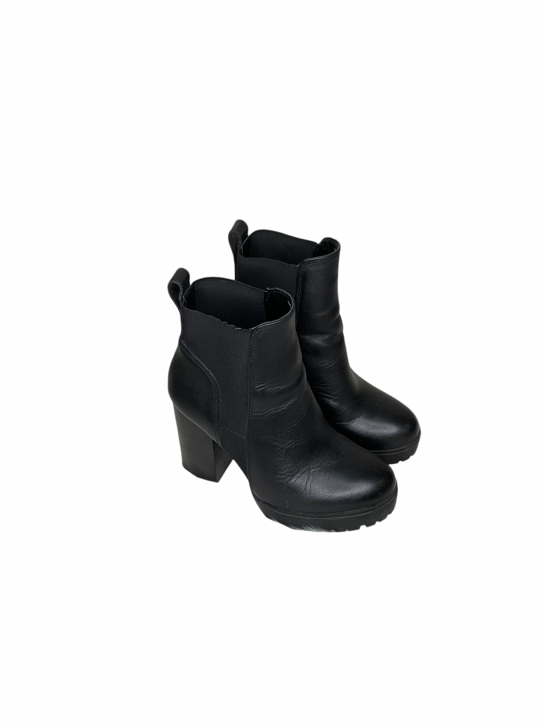 Boots Ankle Heels By Steve Madden In Black, Size: 5.5