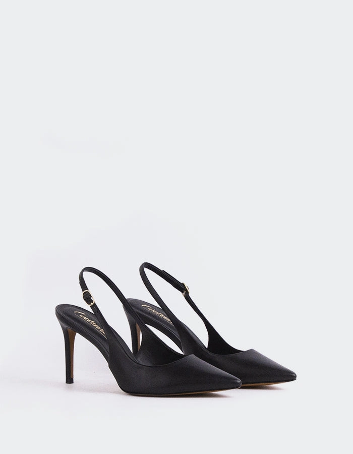 Borage Black Leather