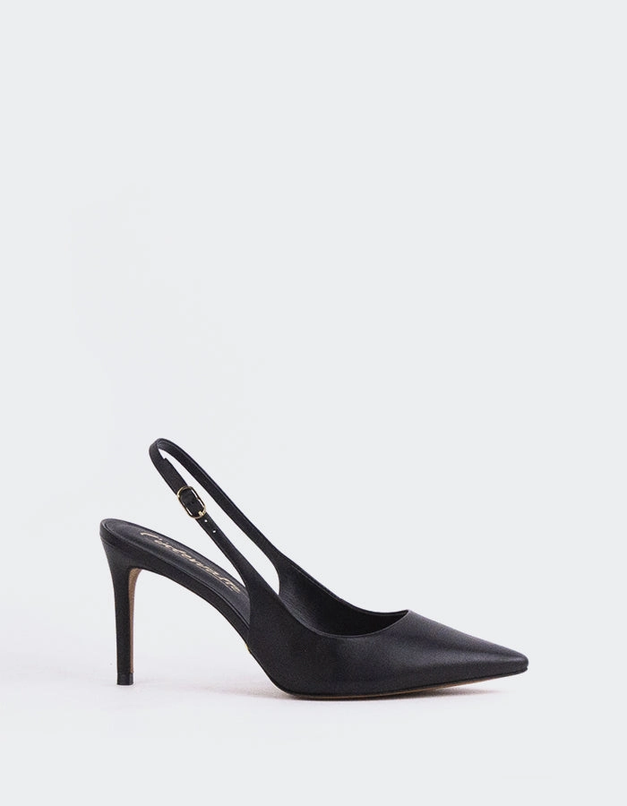 Borage Black Leather