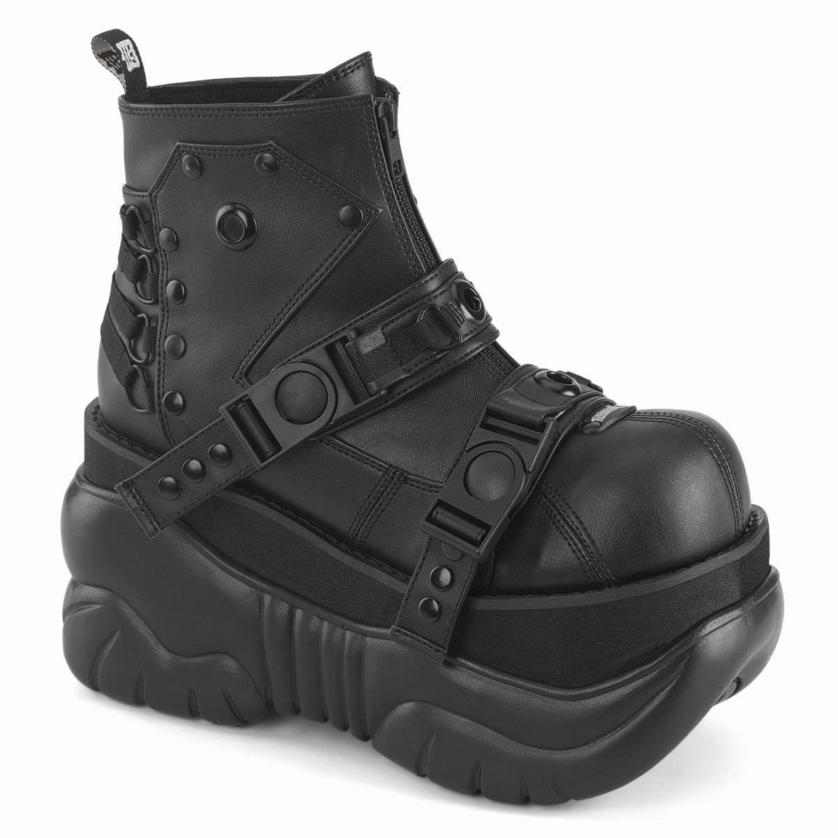BOXER-60  Black Vegan Leather
