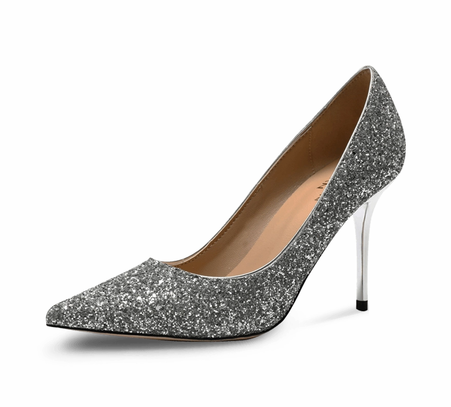 Calista Glittery High Heel Pumps