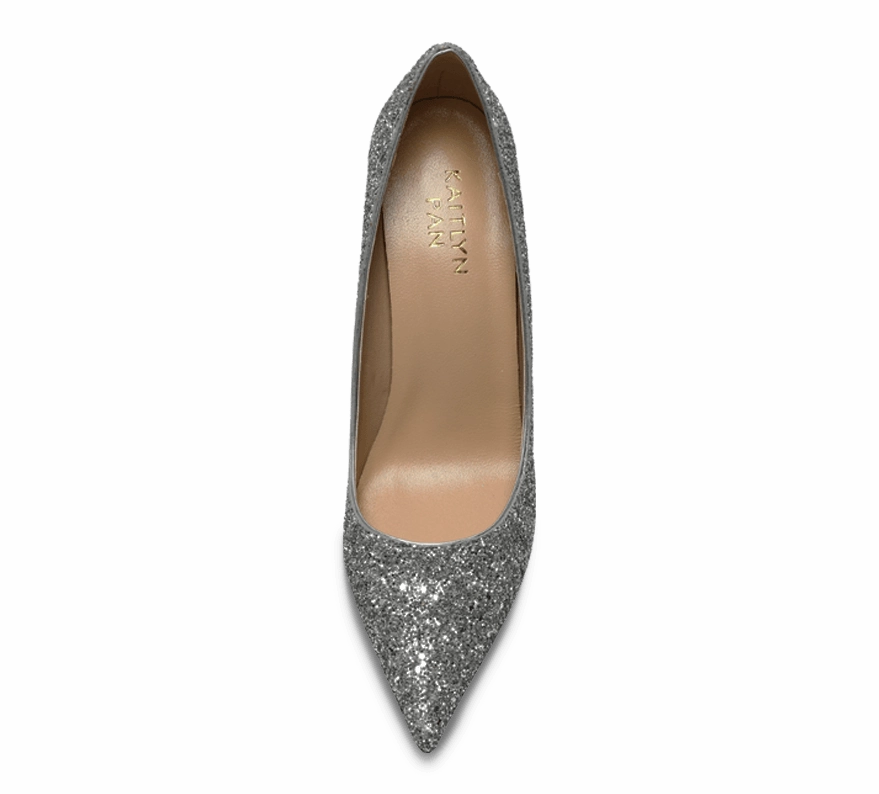 Calista Glittery High Heel Pumps