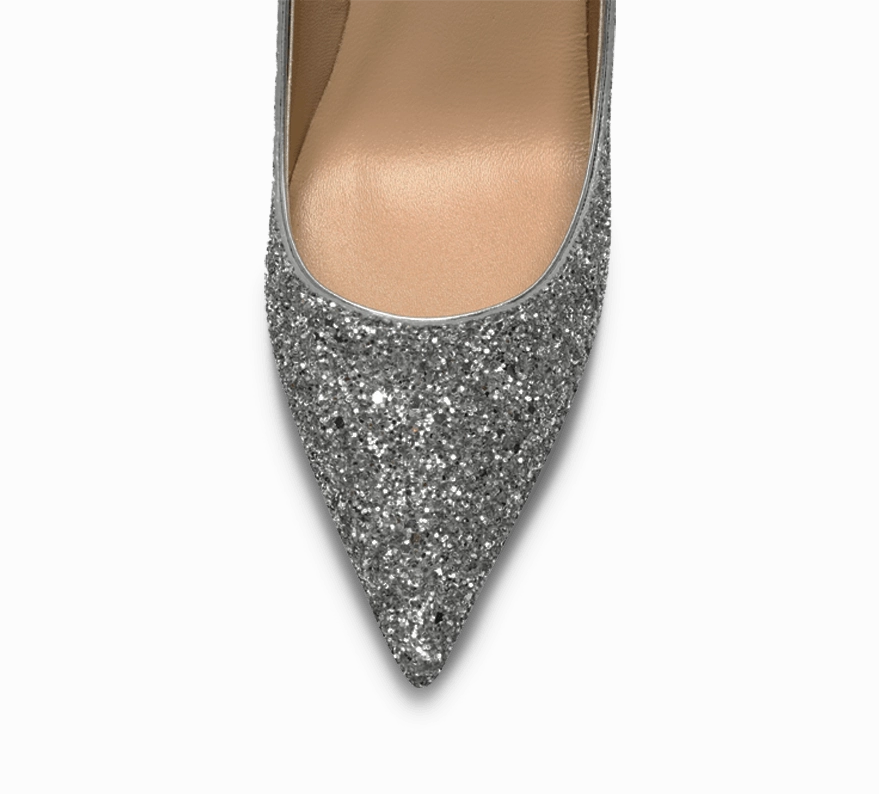 Calista Glittery High Heel Pumps