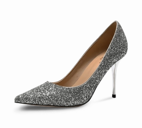 Calista Glittery High Heel Pumps