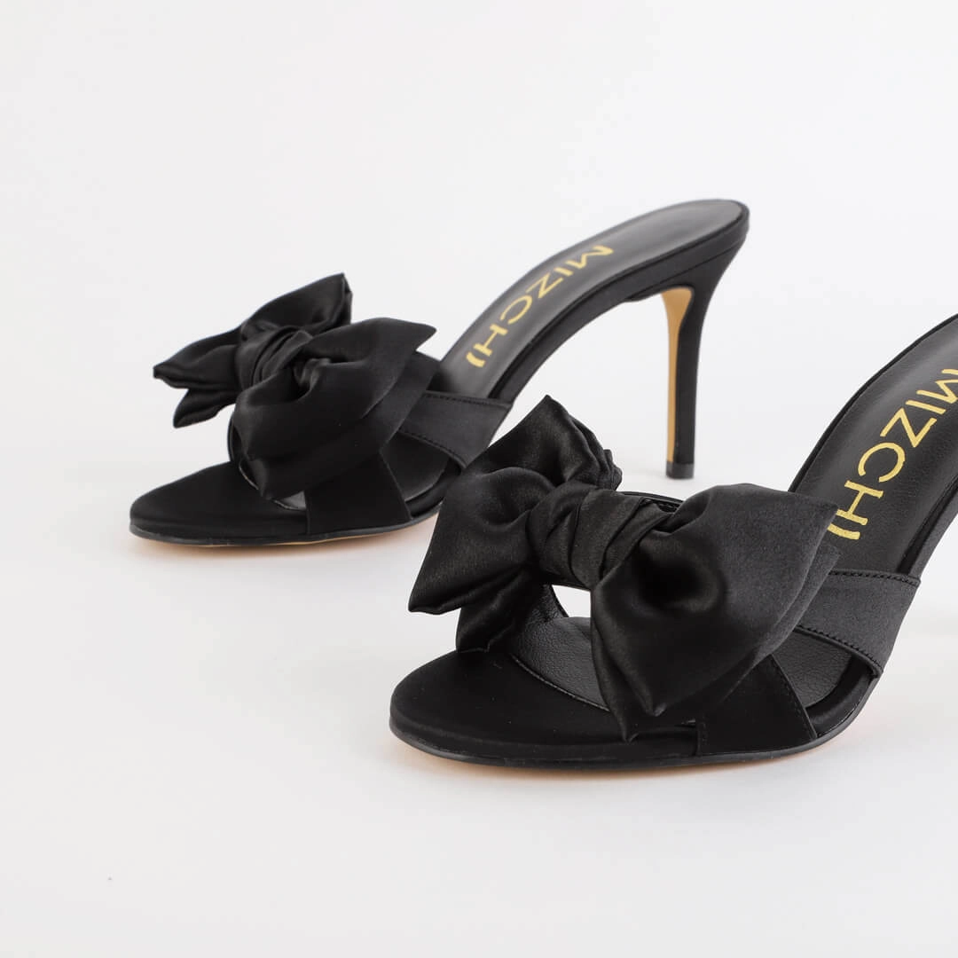 CANDRA - satin big bow mule