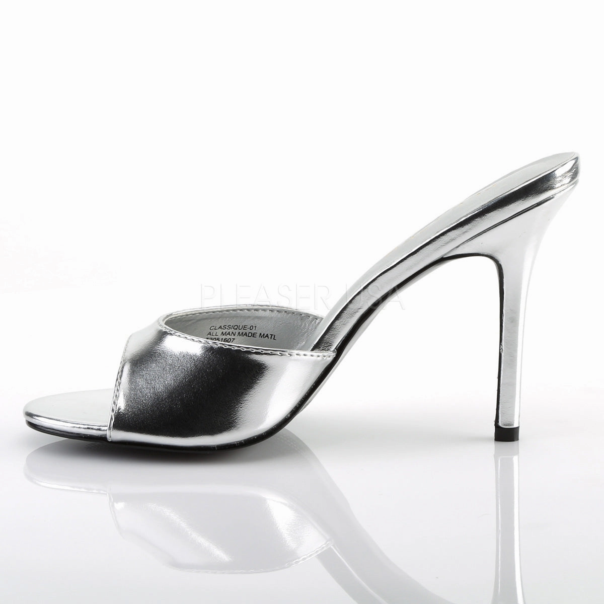 CLASSIQUE-01  Silver Metallic Pu