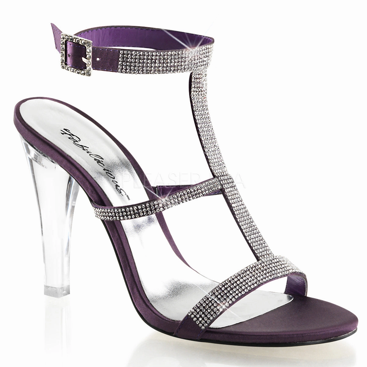 CLEARLY-418  Eggplant Satin