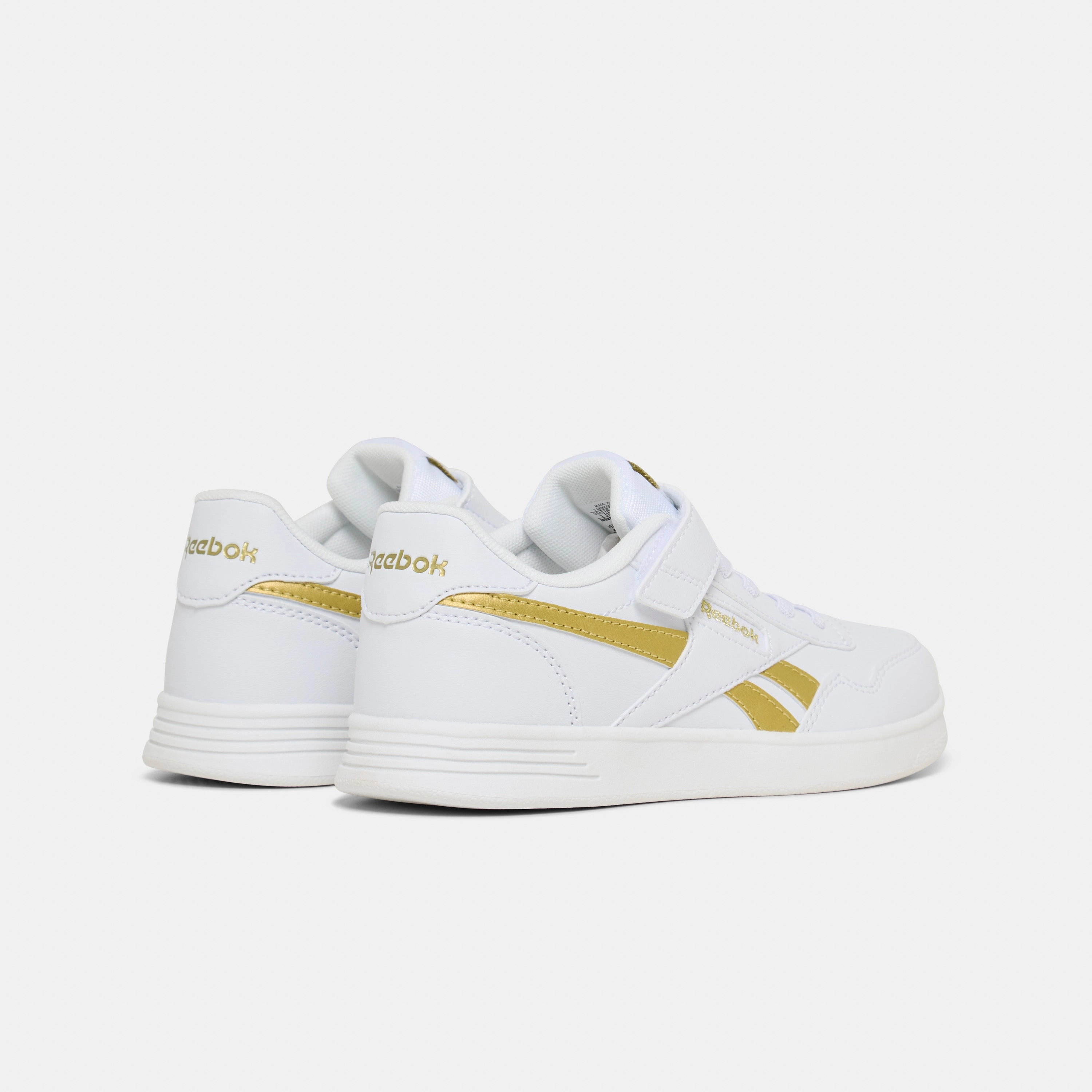 Court Advance Elastic Lace White/Goldmetallic