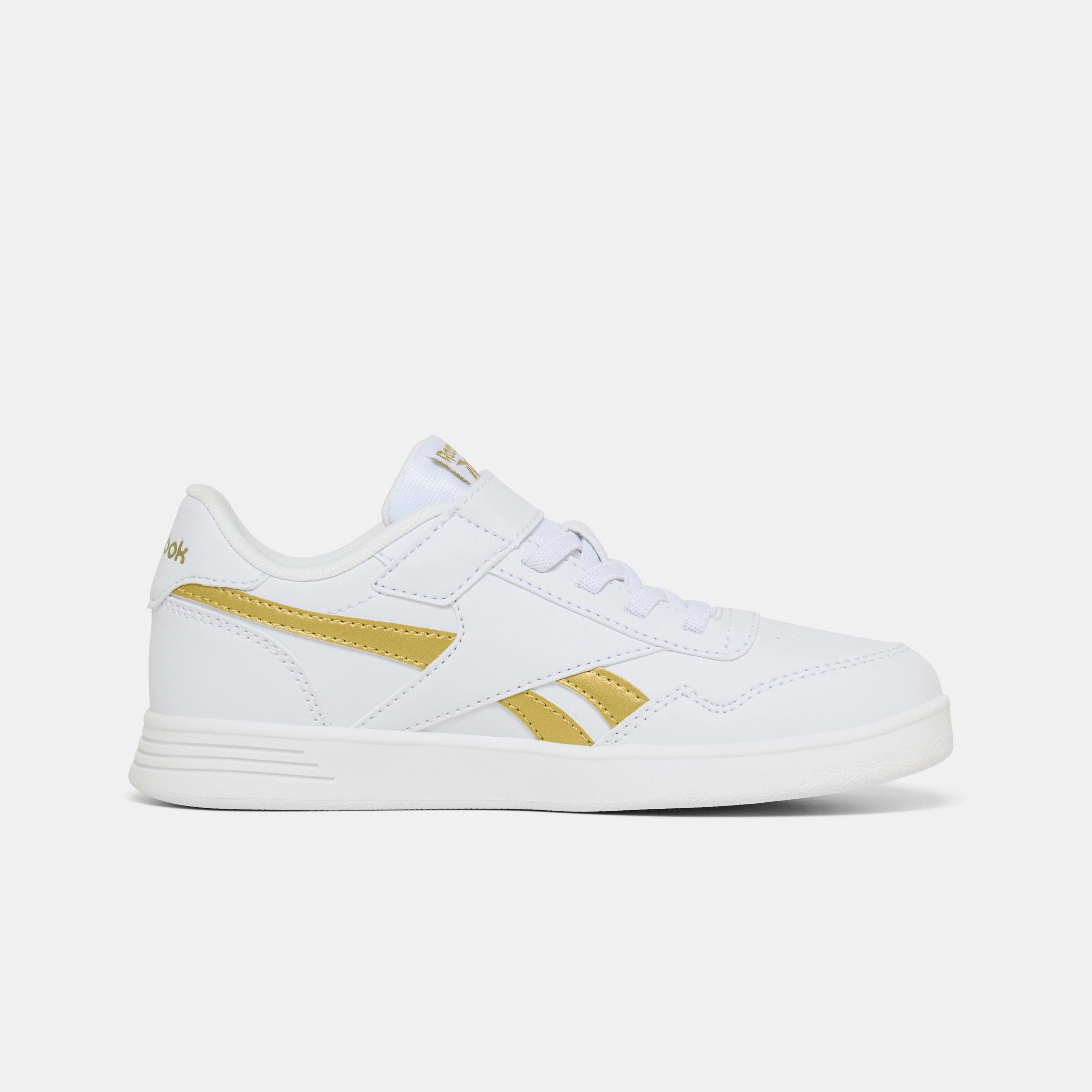 Court Advance Elastic Lace White/Goldmetallic