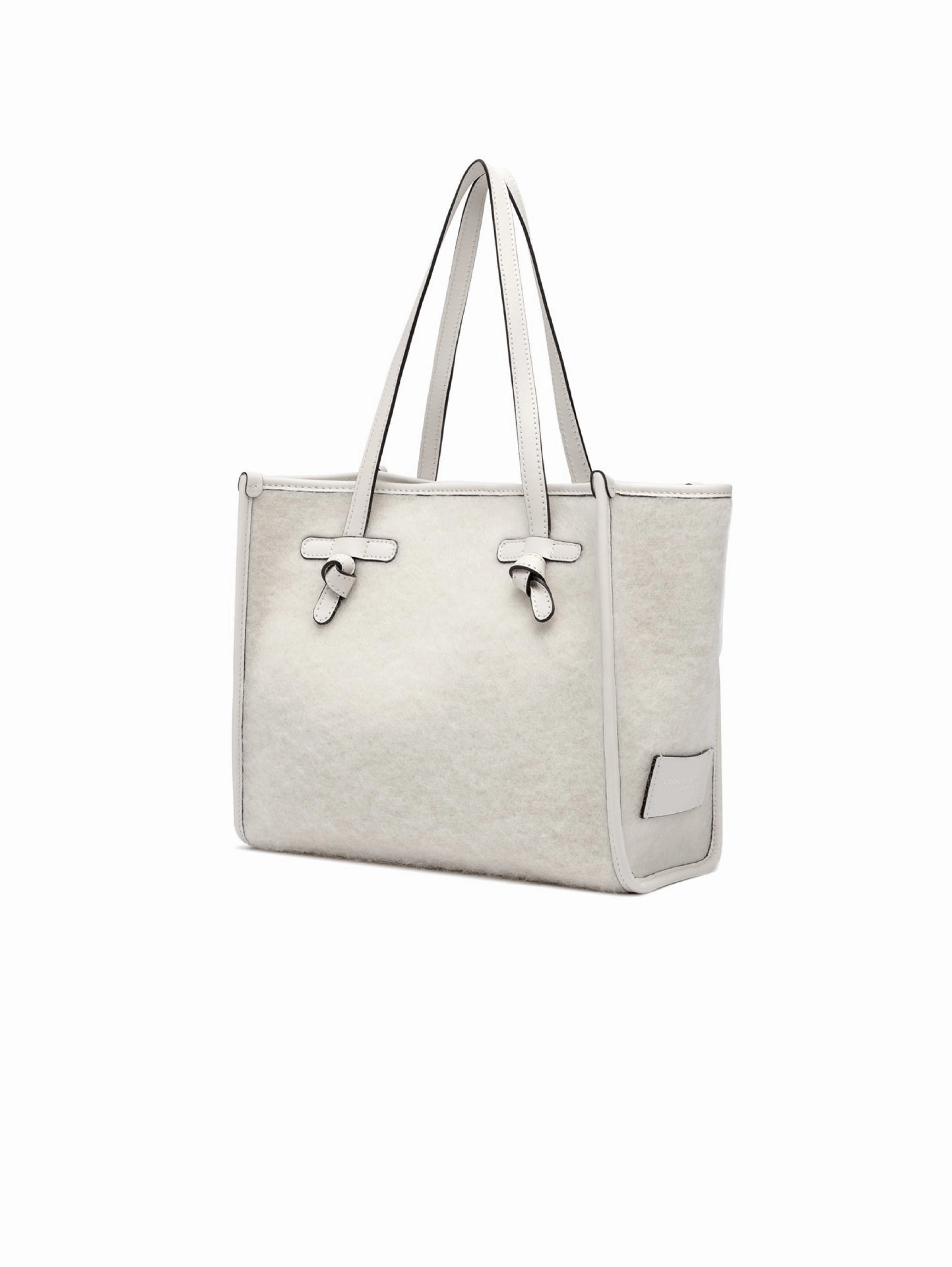 Cream Mohair Shoulder Bag