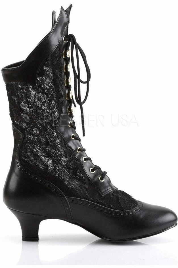 DAME-115 Ankle Boot | Black Lace