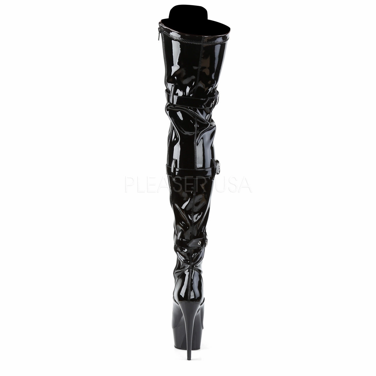 DELIGHT-3028  Black Str Patent/Black