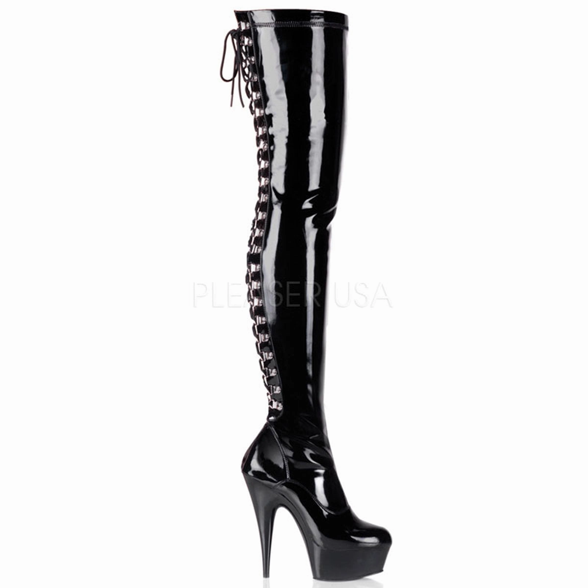 DELIGHT-3063  Black Str Patent/Black