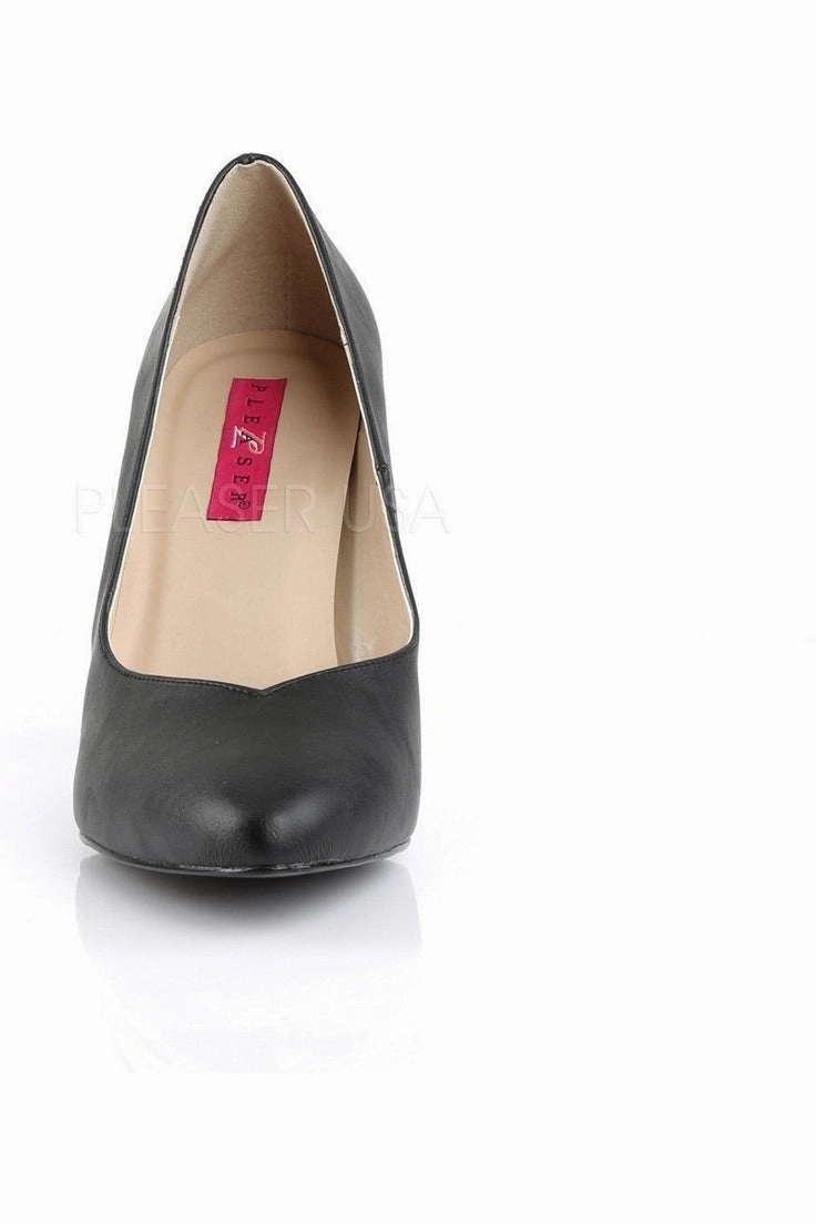 DREAM-420 Pump  | Black Faux Leather