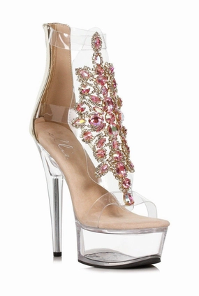 Ellie Shoes 609-LARA Stiletto With Rhinestone Upper