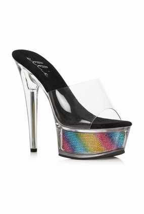 Ellie Shoes 609-SPRING Stiletto Sandal With Rhinestone In Platform