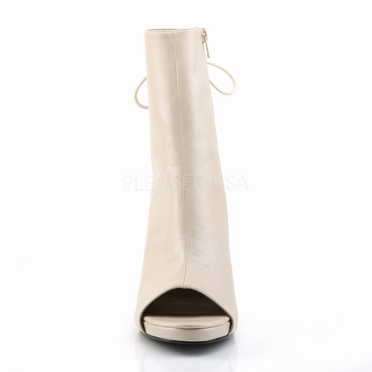 EVE-102  Cream Faux Leather
