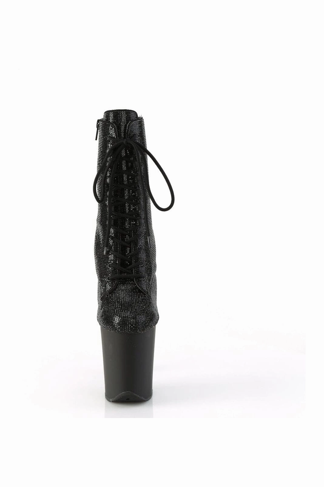 FLAMINGO-1020RS Black Faux Suede Ankle Boot