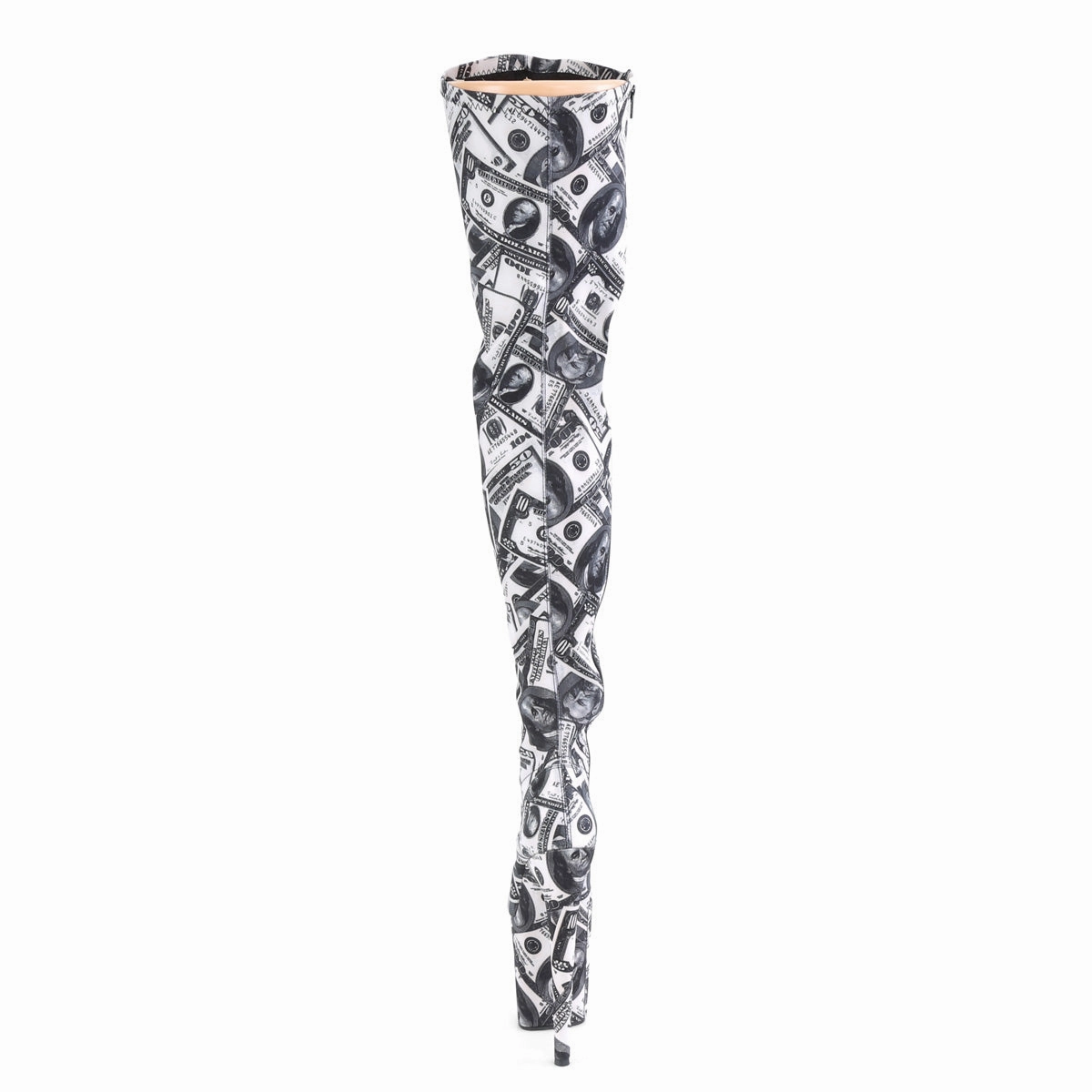 FLAMINGO-3000DP  White-Black Stretch Fabric/White-Black Fabric