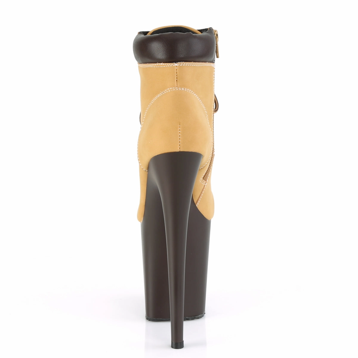 FLAMINGO-800TL-02  Tan Nubuck Faux Leather/Dark Brown Matte